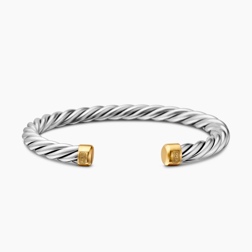 David Yurman Cable Cuff with 18k Gold